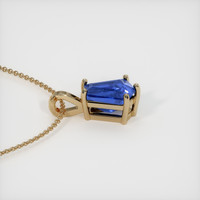 2.54 Ct. Blue Sapphire Pendant, 14K Yellow Gold 3