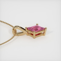 0.42 Ct. Pink Sapphire Pendant, 14K Yellow Gold 3