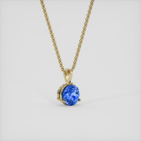 2.27 Ct. Blue Sapphire Pendant, 14K Yellow Gold 2