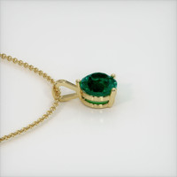1.45 Ct. Emerald Pendant, 18K Yellow Gold 3