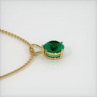 3.36 Ct. Emerald Pendant, 18K Yellow Gold 3
