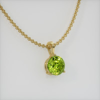 1.31 Ct. Gemstone Pendant, 18K Yellow Gold 2