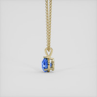 2.27 Ct. Blue Sapphire Pendant, 18K Yellow Gold 3