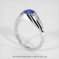 1.08 Ct. Sapphire Ring, Platinum 950 2