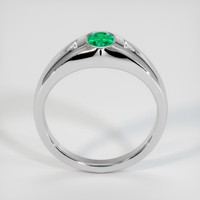 0.45 Ct. Emerald Ring, Platinum 950 3