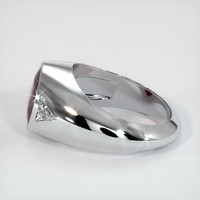 3.15 Ct. Pinkish Brown Sapphire Ring, Platinum 950 4