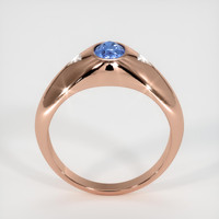0.95 Ct. Blue Sapphire Ring, 14K Rose Gold 3