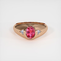 1.02 Ct. Sapphire Ring, 14K Rose Gold 1