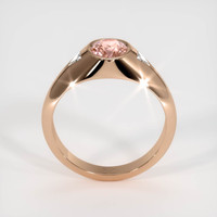 1.09 Ct. Padparadscha Sapphire Ring, 14K Rose Gold 3