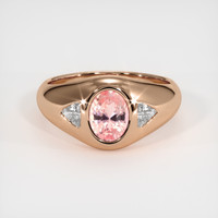 1.12 Ct. Sapphire Ring, 14K Rose Gold 1