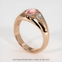 1.12 Ct. Sapphire Ring, 14K Rose Gold 2
