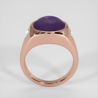 9.21 Ct. Purple Sapphire Ring, 14K Rose Gold 3