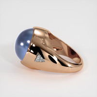 28.00 Ct. Blue Sapphire Ring, 14K Rose Gold 4