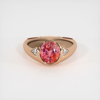 2.04 Ct. Sapphire Ring, 14K Rose Gold 1