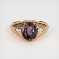 3.15 Ct. Sapphire Ring, 14K Rose Gold 1
