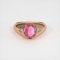 2.02 Ct. Sapphire Ring, 18K Rose Gold 1