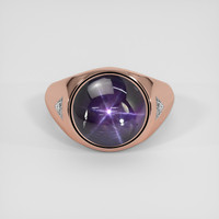 9.21 Ct. Purple Sapphire Ring, 18K Rose Gold 1