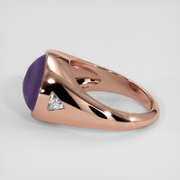 9.21 Ct. Purple Sapphire Ring, 18K Rose Gold 4