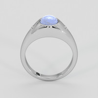 4.74 Ct. Blue Sapphire Ring, Silver 3