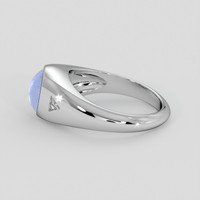 4.74 Ct. Blue Sapphire Ring, Silver 4