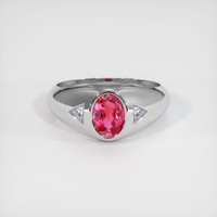 1.02 Ct. Sapphire Ring, 14K White Gold 1