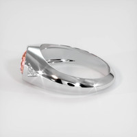 1.09 Ct. Padparadscha Sapphire Ring, 14K White Gold 4