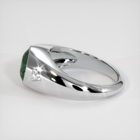 2.21 Ct. Bluish Green Sapphire Ring, 14K White Gold 4