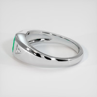 0.45 Ct. Emerald Ring, 18K White Gold 4