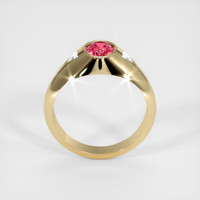 1.02 Ct. Reddish Pink Sapphire Ring, 14K Yellow Gold 3