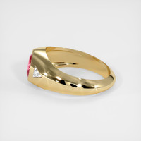 1.02 Ct. Reddish Pink Sapphire Ring, 14K Yellow Gold 4