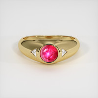 2.22 Ct. Ruby Ring, 14K Yellow Gold 1