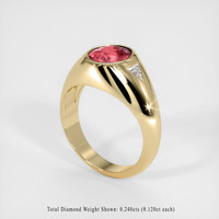 2.04 Ct. Padparadscha Sapphire Ring, 14K Yellow Gold 2