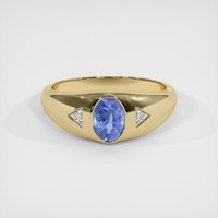 1.55 Ct. Blue Sapphire Ring, 14K Yellow Gold 1