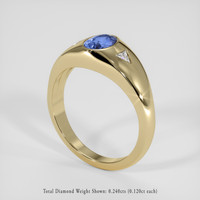 1.55 Ct. Blue Sapphire Ring, 14K Yellow Gold 2