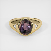 3.15 Ct. Sapphire Ring, 14K Yellow Gold 1