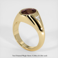 3.15 Ct. Sapphire Ring, 14K Yellow Gold 2