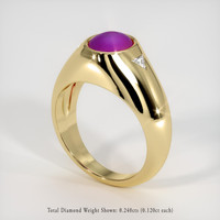 4.86 Ct. Ruby Ring, 18K Yellow Gold 2