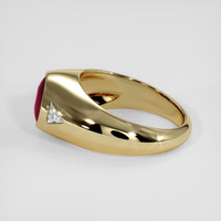 2.87 Ct. Purplish Red Ruby Ring, 18K Yellow Gold 4