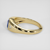 1.55 Ct. Blue Sapphire Ring, 18K Yellow Gold 4