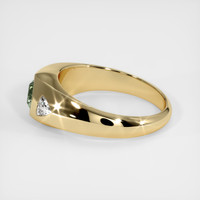 0.89 Ct. Green Sapphire Ring, 18K Yellow Gold 4