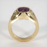 3.15 Ct. Pinkish Brown Sapphire Ring, 18K Yellow Gold 3