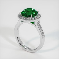 3.42 Ct. Emerald Ring, Platinum 950 2