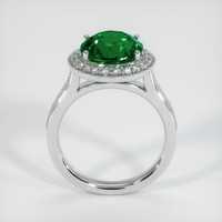 3.42 Ct. Emerald Ring, Platinum 950 3