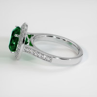 3.42 Ct. Emerald Ring, Platinum 950 4