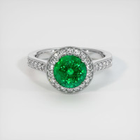 1.74 Ct. Emerald Ring, Platinum 950 1