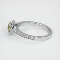 0.79 Ct. Yellow Sapphire Ring, Platinum 950 4