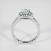 1.25 Ct. Sapphire Ring, 14K White Gold 3