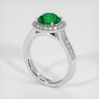 1.74 Ct. Emerald Ring, 18K White Gold 2