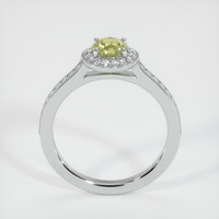 0.87 Ct. Yellow Sapphire Ring, 18K White Gold 3
