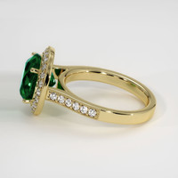 3.42 Ct. Emerald Ring, 18K Yellow Gold 4
